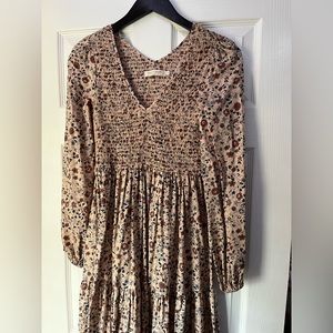 New Christy Dawn Floral V Neck Long Sleeve Dress